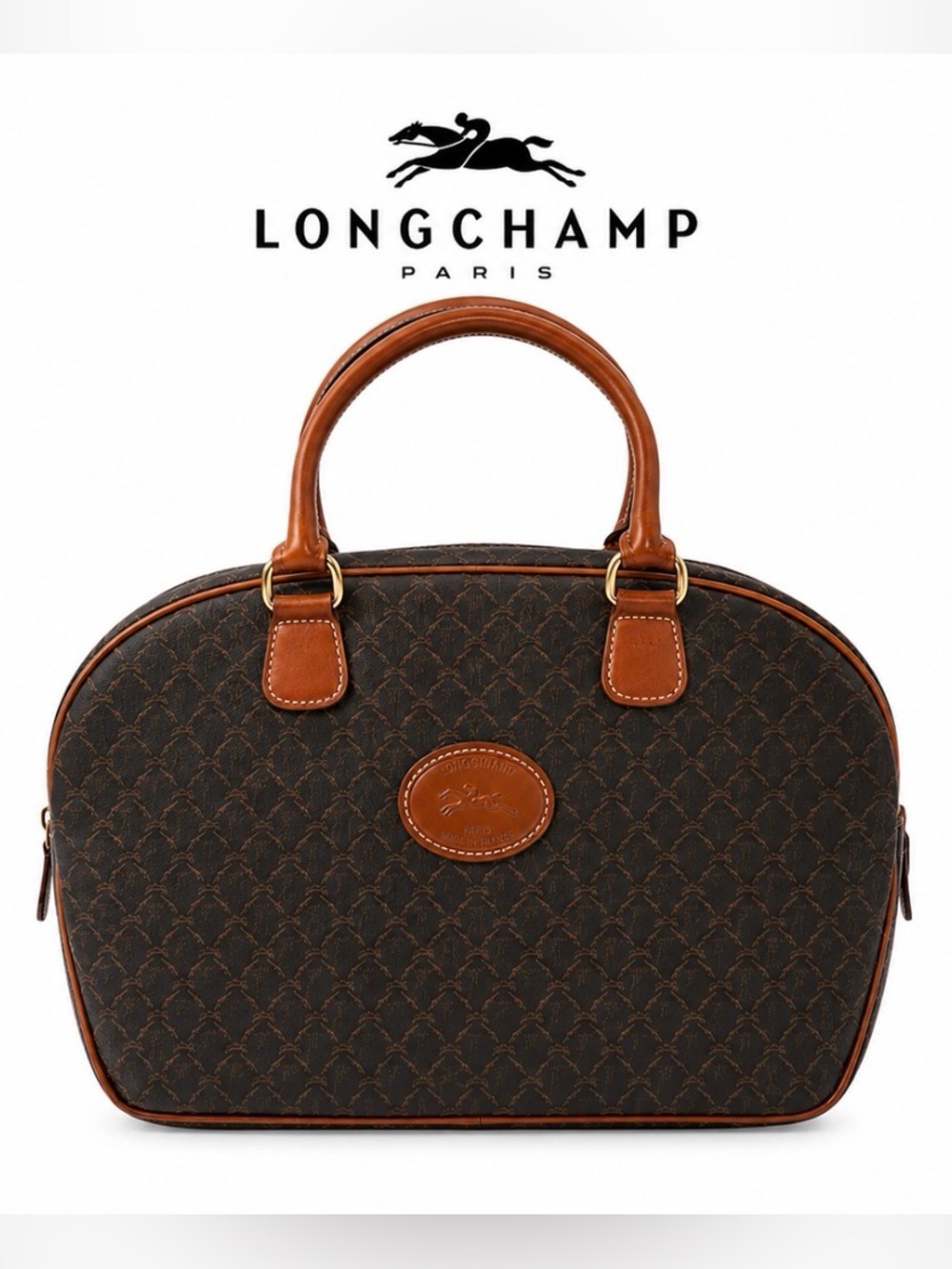 Longchamp Brown Satchel EUC - Picture 1 of 10